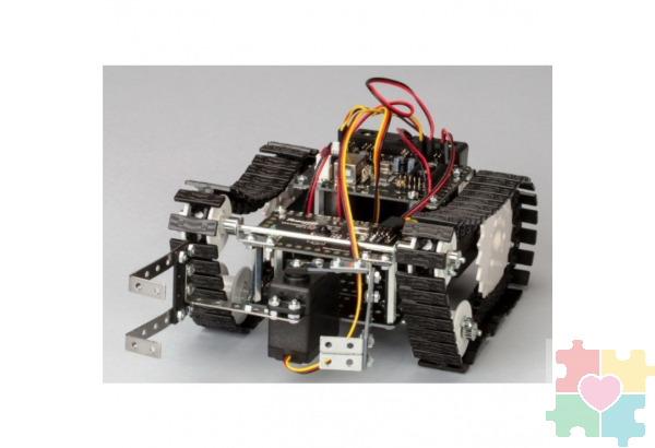 Ресурсный набор Robo Kit 1-2 для изучения гусеничного транспорта и STEM технологий к набору Robo kit 1