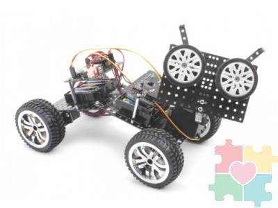 Ресурсный набор Robo Kit 2-3 для изучения колеcных роботов и STEM технологий к набору Robo kit 1