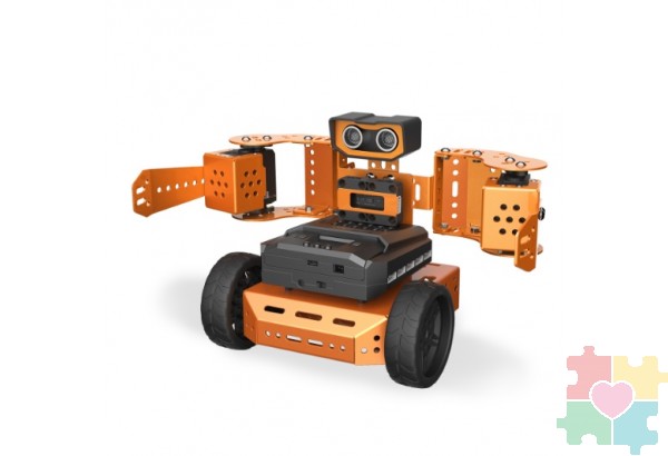 Гусеничный робот Конструктор для сборки механических моделей с камерой технического зрения. Расширенная версия. Qdee standart