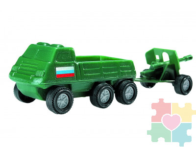 Набор 1 (Патриот) Грузовик с пушкой