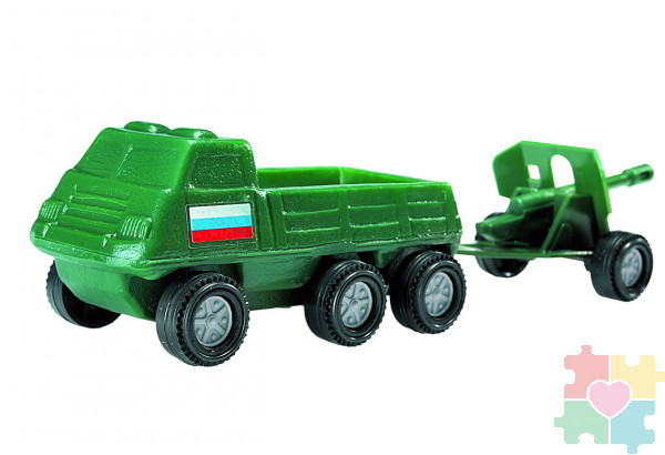Набор 1 (Патриот) Грузовик с пушкой
