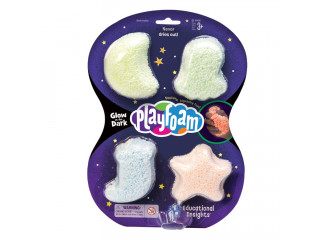 ПлэйФоум PlayFoam Светящийся в темноте (4 элемента)
