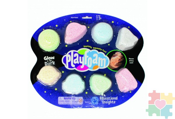 ПлэйФоум PlayFoam Светящийся в темноте (8 элементов)