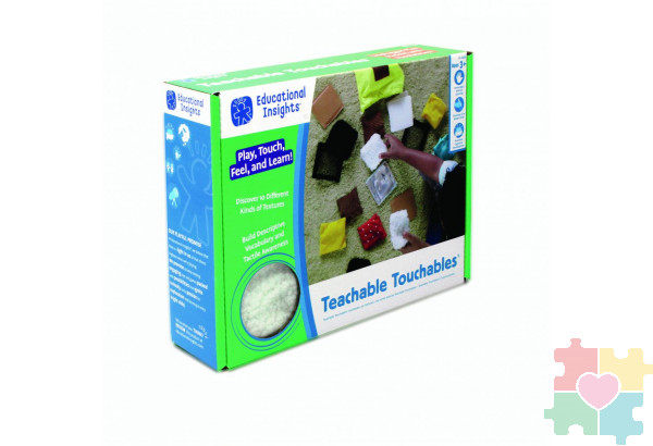 Развивающая игрушка "Тактильные квадраты" (21 элемент)