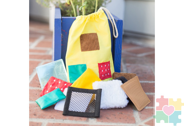 Развивающая игрушка "Тактильные квадраты" (21 элемент)