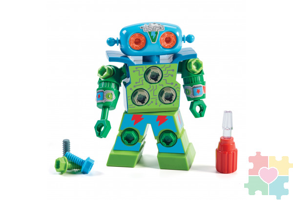 Развивающая игрушка "Закручивай и учись.Робот"  (16 элементов с наклейками) Развивающая игрушка "Закручивай и учись.Робот"  (16 элементов с наклейками)