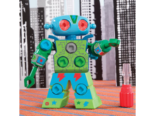 Развивающая игрушка "Закручивай и учись.Робот"  (16 элементов с наклейками)