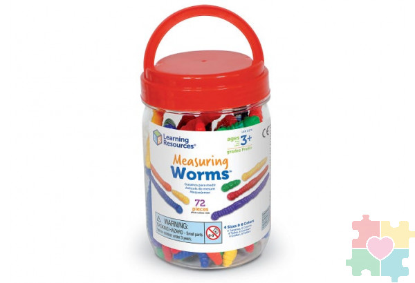 Развивающая игрушка фигурки "Червячки"  (72 элемента)