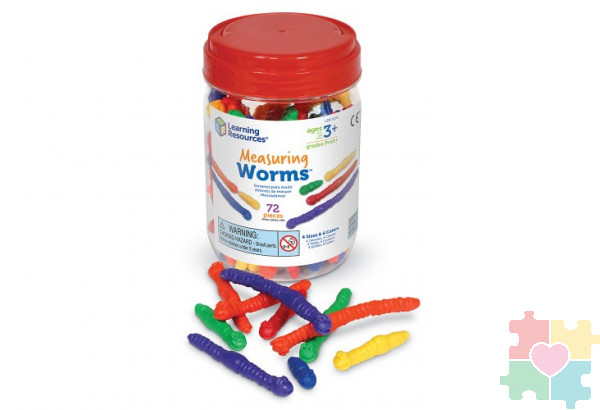 Развивающая игрушка фигурки "Червячки"  (72 элемента)