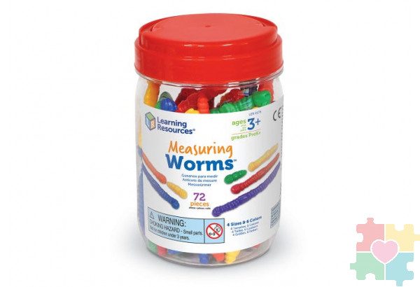 Развивающая игрушка фигурки "Червячки"  (72 элемента)