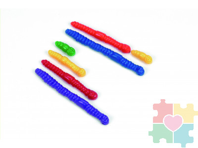 Развивающая игрушка фигурки "Червячки"  (72 элемента)