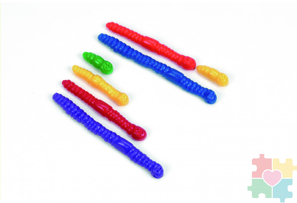 Развивающая игрушка фигурки "Червячки"  (72 элемента)