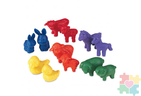 Развивающая игрушка "Фигурки Мамы и малыши"  (144 элемента)