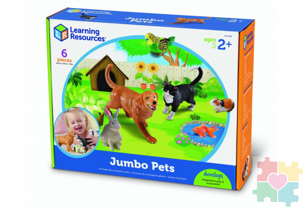 Развивающая игрушка «Домашние питомцы» (6 элементов)