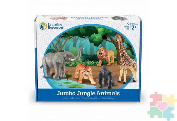 Развивающая игрушка «Животные джунглей» (5 элементов)