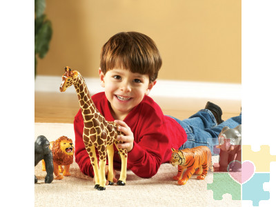 Развивающая игрушка «Животные джунглей» (5 элементов)