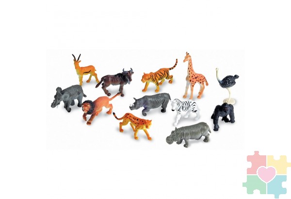Развивающая игрушка "Фигурки для счета. Животные джунглей" (60 элементов)