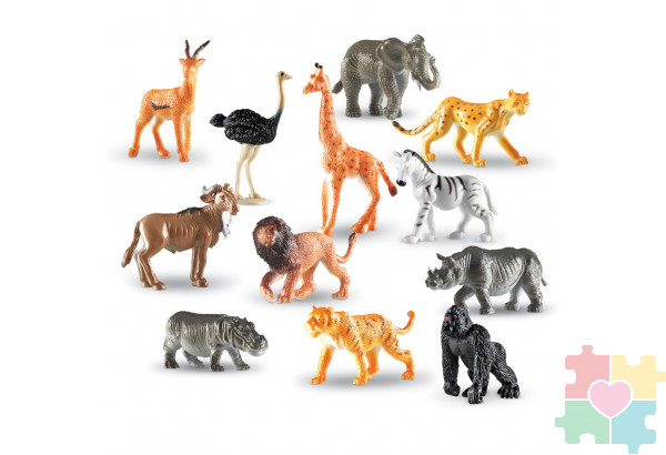 Развивающая игрушка "Фигурки для счета. Животные джунглей" (60 элементов)