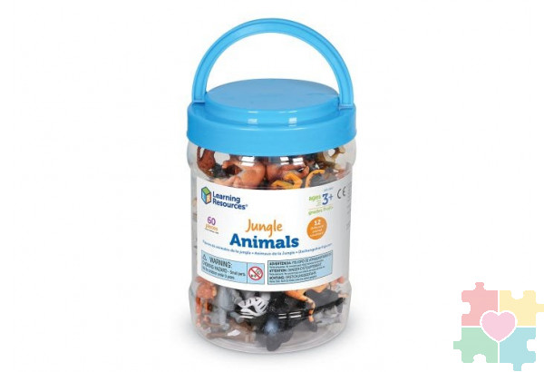 Развивающая игрушка "Фигурки для счета. Животные джунглей" (60 элементов)