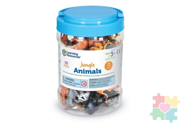 Развивающая игрушка "Фигурки для счета. Животные джунглей" (60 элементов)