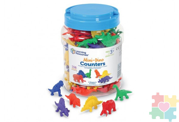 Развивающая игрушка "Фигурки Динозавры"  (108 элементов)