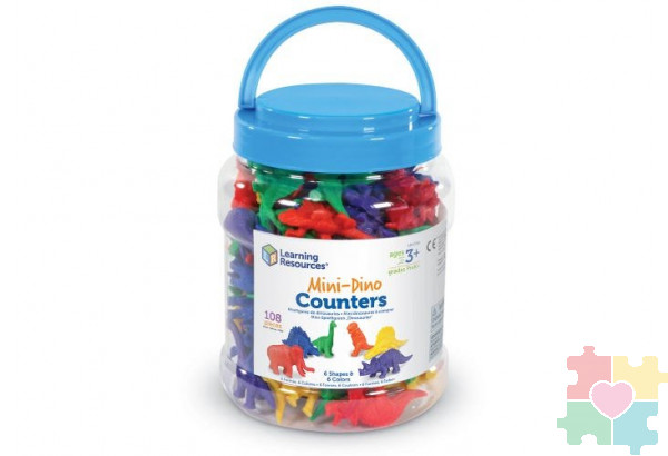 Развивающая игрушка "Фигурки Динозавры"  (108 элементов)