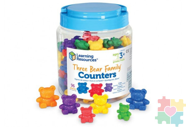 Развивающая игрушка "Фигурки Семейка медведей"  (96 элементов)