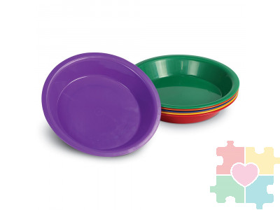 Цветные тарелки для сортировки канцелярских товаров (6 элементов)