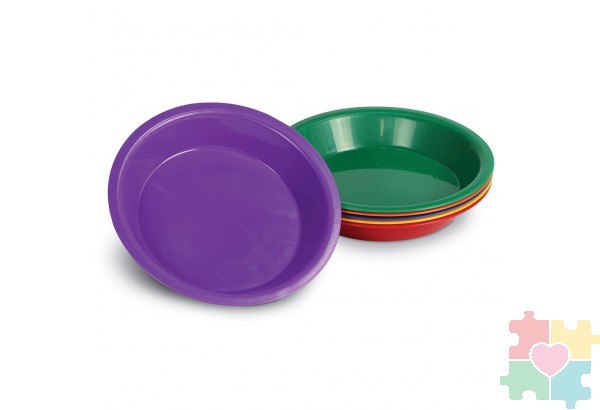 Цветные тарелки для сортировки канцелярских товаров (6 элементов)