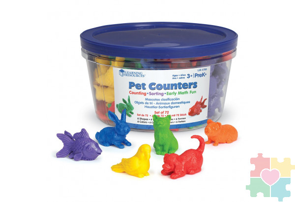 Развивающая игрушка "Фигурки Домашние животные" (72 элемента)