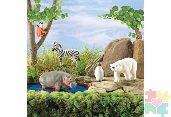 Развивающая игрушка «В зоопарке» (5 элементов)