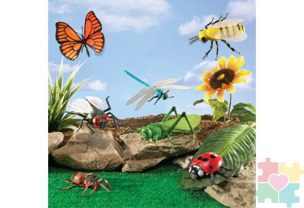 Развивающая игрушка "Насекомые"  (7 элементов)