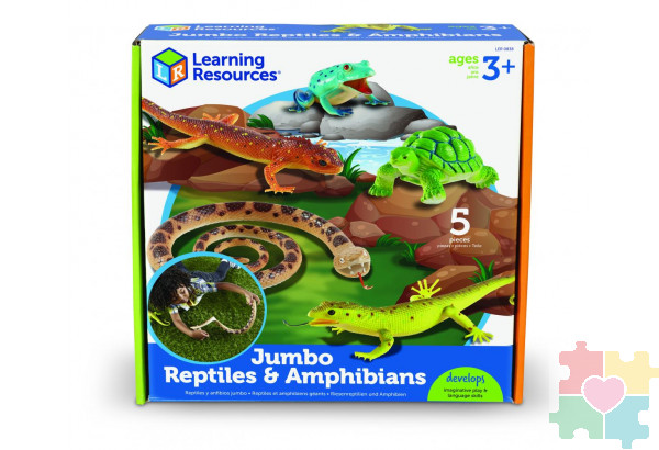 Развивающая игрушка "Рептилии и амфибии"  (5 элементов)