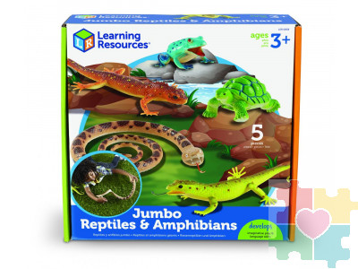 Развивающая игрушка "Рептилии и амфибии"  (5 элементов)