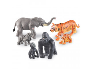 Развивающая игрушка «Животные джунглей. Мамы и малыши» (6 элементов)
