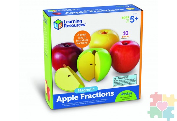 Развивающая игрушка "Яблочные доли"  (магнитный, 10 элементов)