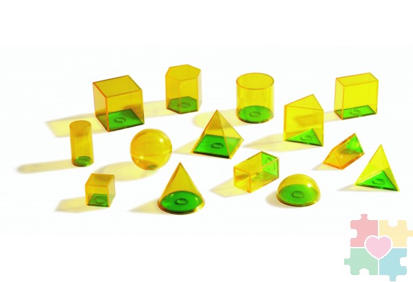 Развивающая игрушка "Объемные геометрические фигуры Взаимосвязи" (14 элементов)