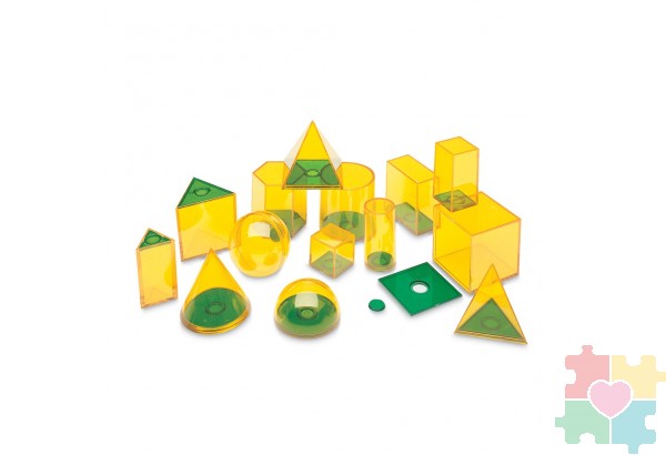 Развивающая игрушка "Объемные геометрические фигуры Взаимосвязи" (14 элементов)