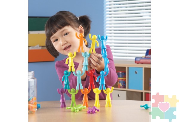 Развивающая игрушка  "Фигурки Разноцветные строители" (32 элемента)