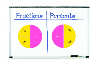 Развивающая игрушка "Радужные доли"  (демонстрационный материал двусторонний магнитный, 51 элемент)