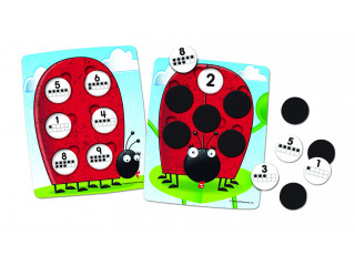 Развивающая игрушка "Божья коровка. Состав числа"  (78 элементов)