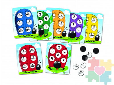 Развивающая игрушка "Божья коровка. Состав числа"  (78 элементов)