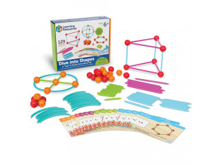 Развивающая игрушка "Погружение в геометрию с карточками"  (114 элементов с карточками)