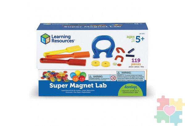 Развивающая игрушка "Моя первая лаборатория. Магнитный супер сет" (119 элементов)