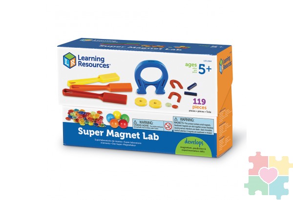 Развивающая игрушка "Моя первая лаборатория. Магнитный супер сет" (119 элементов)