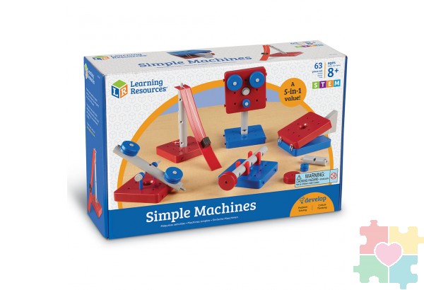 Развивающая игрушка "Простые механизмы. Простые машины" (63 элемента)