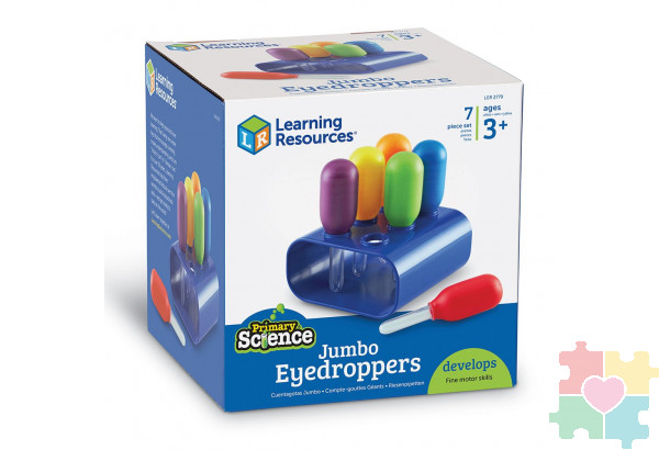 Развивающая игрушка "Моя первая лаборатория. Пипетки с подставкой"  (6 элементов)