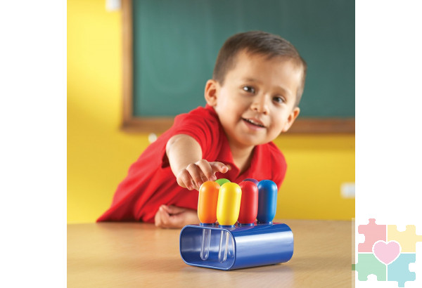 Развивающая игрушка "Моя первая лаборатория. Пипетки с подставкой"  (6 элементов)