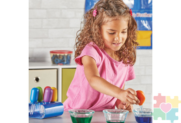 Развивающая игрушка "Моя первая лаборатория. Пипетки с подставкой"  (6 элементов)