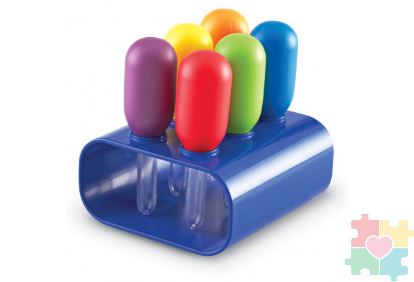 Развивающая игрушка "Моя первая лаборатория. Пипетки с подставкой"  (6 элементов)